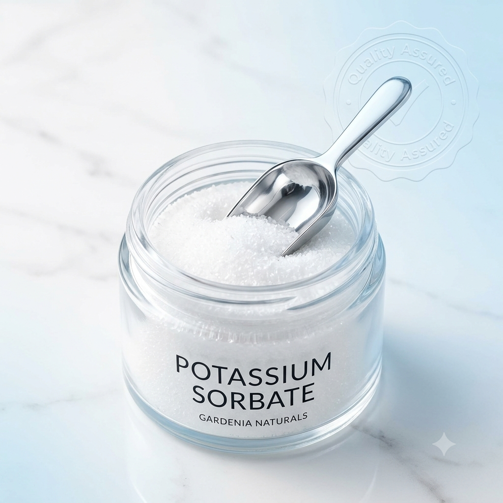 Potassium Sorbate FoodGrade Preservative Mold Inhibitor for Cosmetics Beverages - Natural ingredient for professional and DIY cosmetic use
