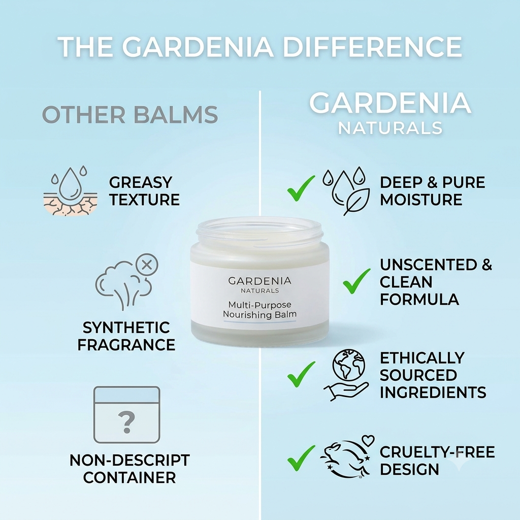 Balm Intensive Moisturising Natural Balm Base for Skin Body - Natural ingredient for professional and DIY cosmetic use