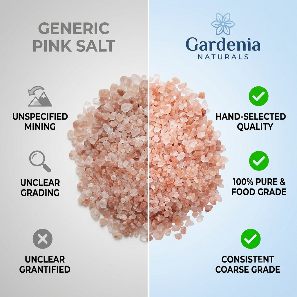 Pink Himalayan Salt Coarse Grade MineralRich Pure Rock Salt for Bath Soaks Grinders - Mineral-rich natural bath salt for relaxation and detox