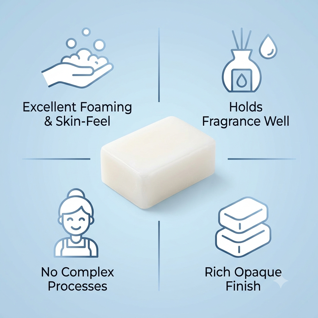 White Melt Pour Soap Base VegetableBased Craft Soap Base - Premium melt and pour soap base for DIY soap making