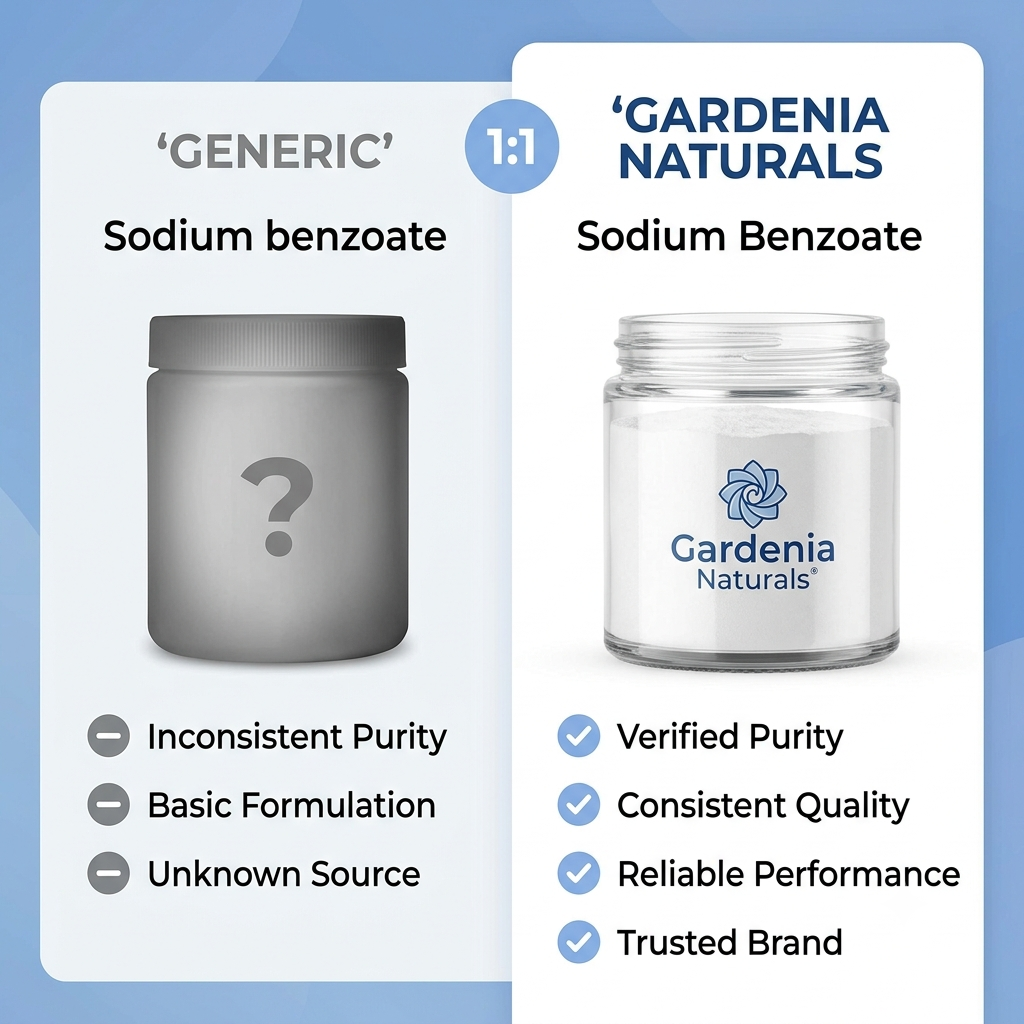 Sodium Benzoate FoodGrade Preservative AntiFungal Agent for Cosmetics - Natural ingredient for professional and DIY cosmetic use