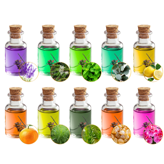 Bundle 10 Essential Oils – Starter Pack for DIY Skincare & Aromatherapy