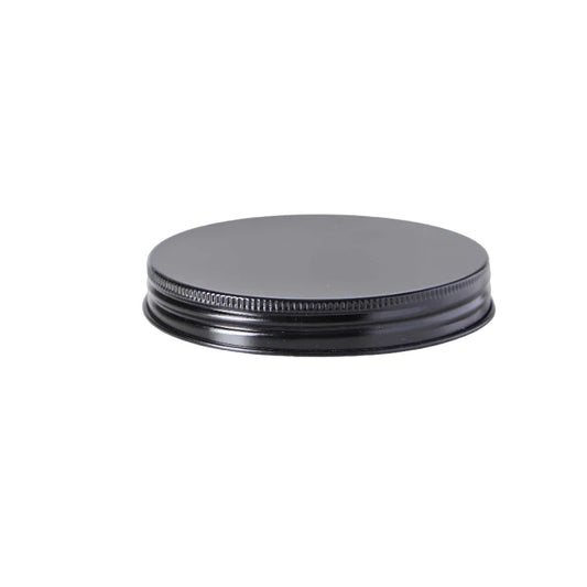 Black Aluminium Lid for 400ml Glass Jar | Premium Screw Cap