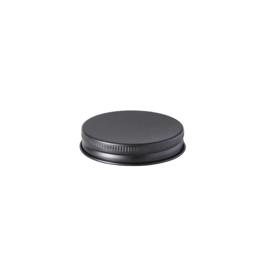 Matt Black Aluminium Lid for 100ml Glass Jar