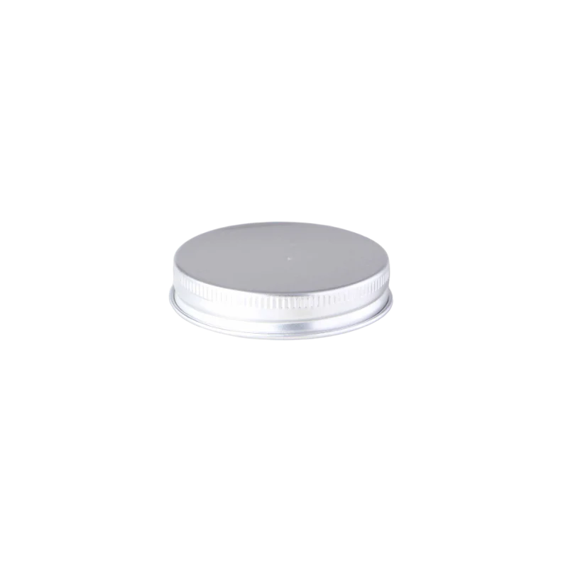 Silver Aluminium Lid for 100ml Glass Jar | Candle & Cosmetic Packaging